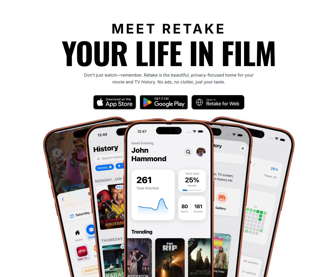 Retake App - Your Life in Film